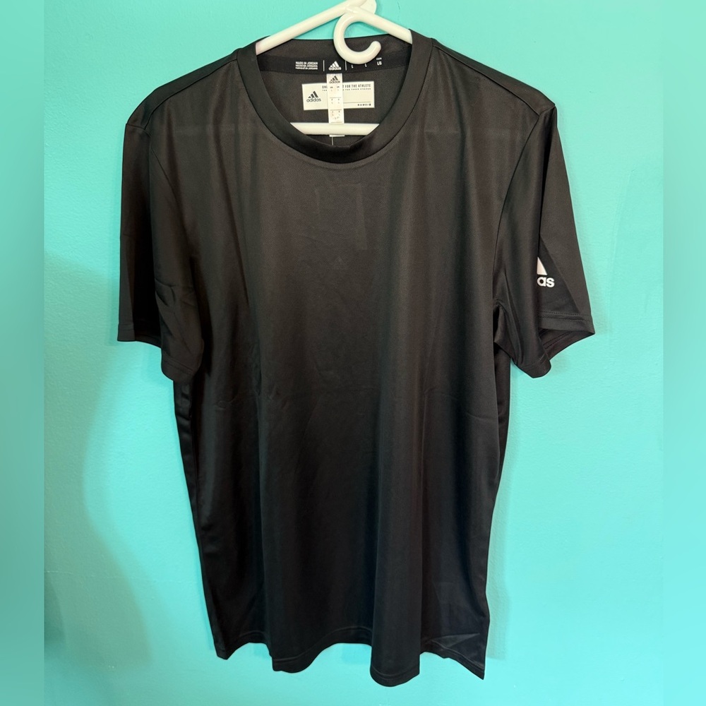 NWT Men’s Adidas Black Clima Short Sleeve Tech Tee Size Large